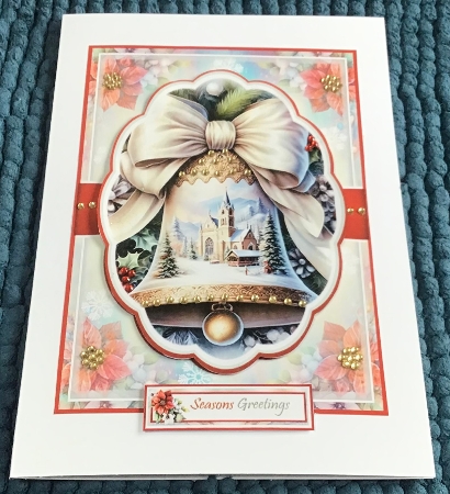 Scenic Christmas Bell 2 With 3 Toppers - Makes 3 Cards by Sharron Hylton