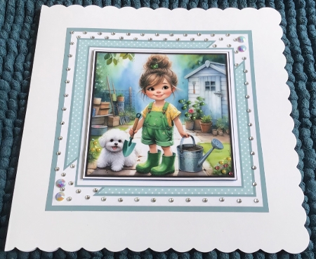 Little Garden Girl - Illustrations for Cards by Sharron Hylton