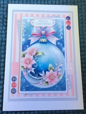 Butterfly Floral Winter Bauble by Sharron Hylton