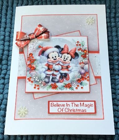 Minnie & Mickey Christmas Mini Kit by Sharron Hylton