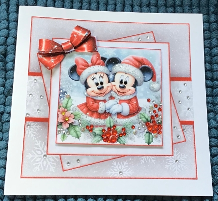 Minnie & Mickey Christmas Mini Kit by Sharron Hylton
