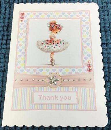 My Beautiful Ballerina Card Front 5x7 by Sharron Hylton