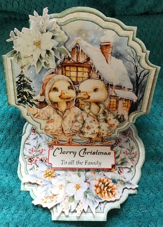 Whispers of Winter 10 Shaped Easel by Sharron Hylton