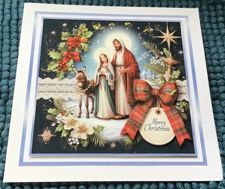 Mary  joseph and the donkey  by Sharron Hylton