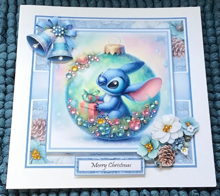Stitch Christmas Bauble With Set Of 4 Toppers by Sharron Hylton