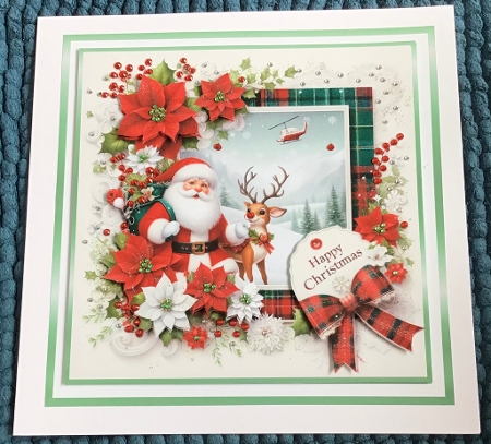 christmas santa helicopter by Sharron Hylton