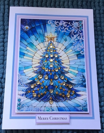Set Of 3 ~ Christmas Stained Glass Windows 3 by Sharron Hylton
