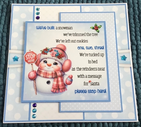 Santa Stop Here - 8x8 Card Fronts Bumper Kit by Sharron Hylton