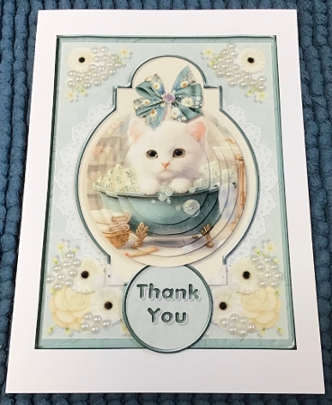 Rub-A-Dub-Dub 03 - Kitten - 5x7 Pyramage Mini Kit by Sharron Hylton