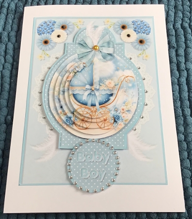 Sweet Baby Boy 01 - 5x7 Pyramage Mini Kit by Sharron Hylton