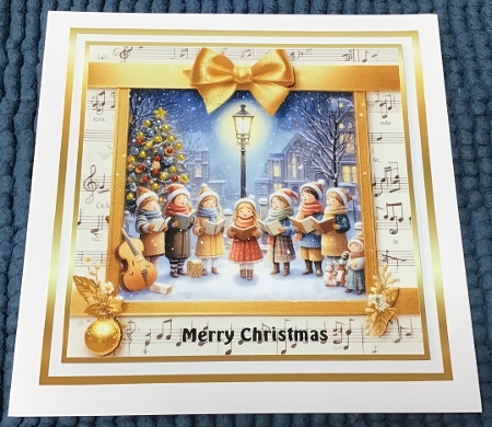  carol singers under the lamps by Sharron Hylton