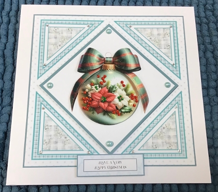 Christmas Floral Baubles by Sharron Hylton