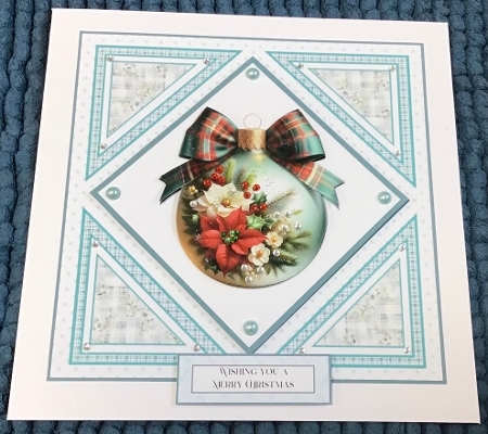 Christmas Floral Baubles by Sharron Hylton