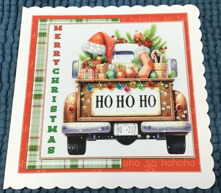 7x7 Christmas Trucks choice of four mini kit by Sharron Hylton