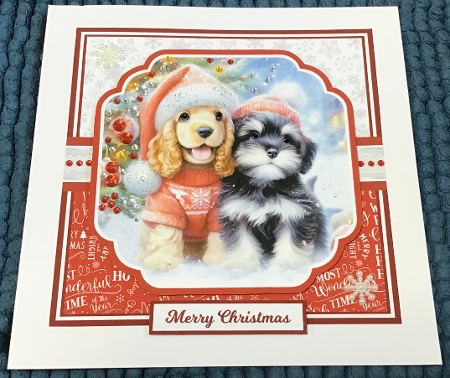 SNOW PUPPIES 6X6 by Sharron Hylton