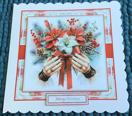Christmas Bouquet With Set Of 4 Toppers by Sharron Hylton