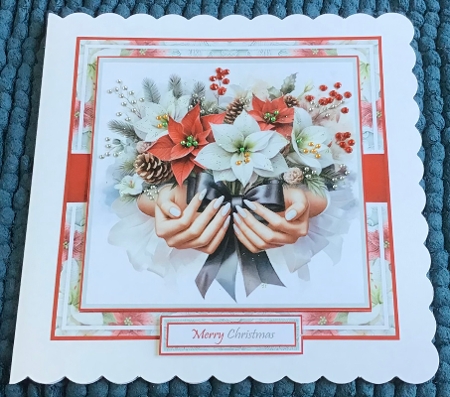 Christmas Bouquet With Set Of 4 Toppers by Sharron Hylton