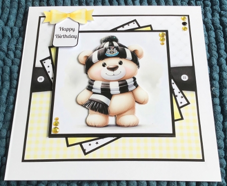 Football Fan Teddies #3 by Sharron Hylton