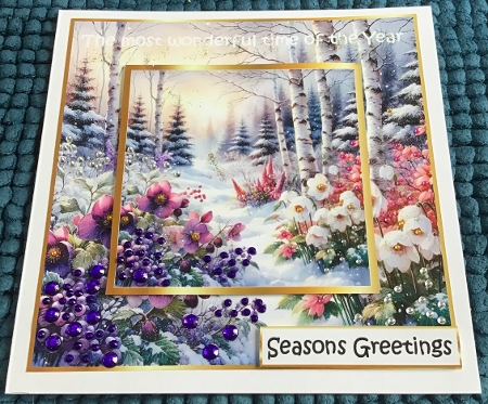 floral christmas splendour 1 by Sharron Hylton