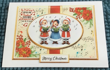 Christmas Carols-Card Front and Rocker Card-3 by Sharron Hylton