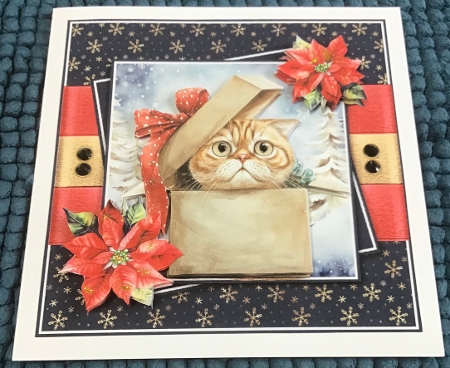 Jolly Christmas cat 3 by Sharron Hylton