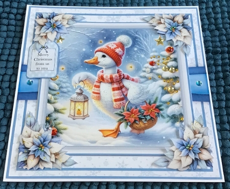 A Little Goosey Christmas - 8x8 Card Fronts by Sharron Hylton