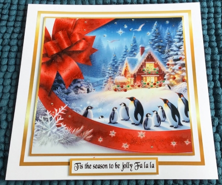 card fronts and tag/topper 8penguin by Sharron Hylton