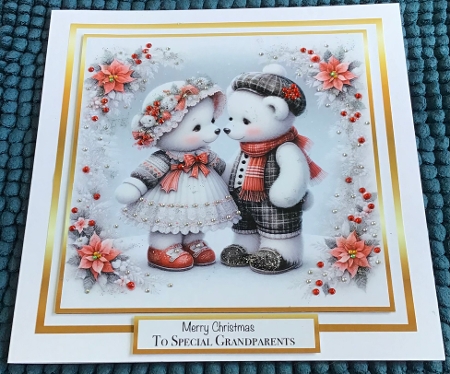 card fronts and tag/topper 23bears by Sharron Hylton