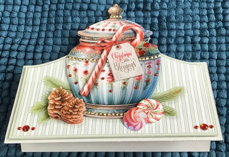Christmas Candy Jar Tent Card-5 by Sharron Hylton