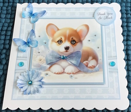 Puppy Love in Blue by Sharron Hylton