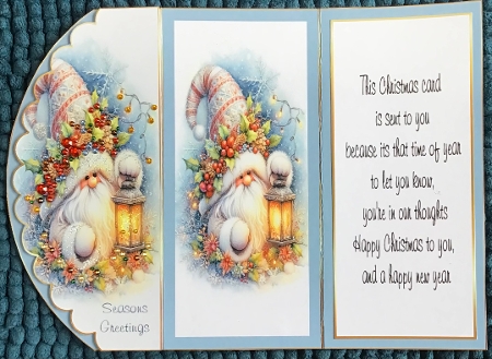 christmas trifold kit gnome2 by Sharron Hylton
