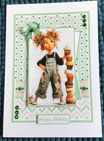 Cupcake Tower #1 Mini Kit 5x7 by Sharron Hylton