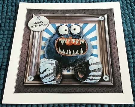 Cute Monster truck Birthday 2  by Sharron Hylton