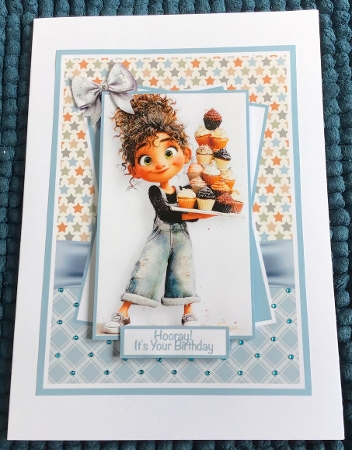 Cupcake Tower #2 Mini Kit 5x7 by Sharron Hylton