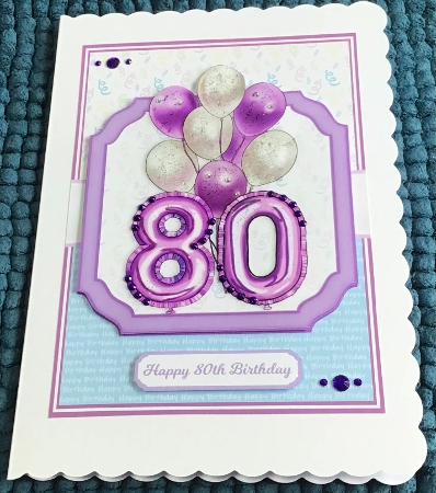 BIRTHDAY BALLOONS 12 toppers - no decoupage by Sharron Hylton