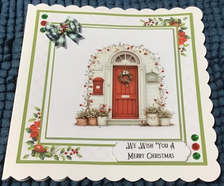 A Festive Front Door by Sharron Hylton