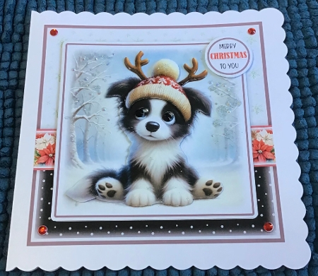 Happy Woofmas Border Collie Mini Kit by Sharron Hylton
