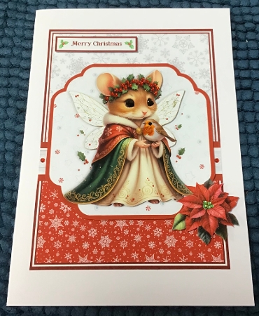 MERRY CHRISTMOUSE 6x6 5x7 by Sharron Hylton
