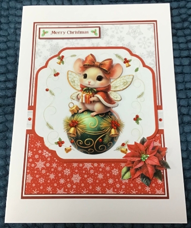 MERRY CHRISTMOUSE 6x6 5x7 by Sharron Hylton