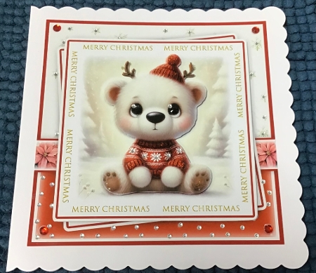 Christmas Polar Bear Mini Kit by Sharron Hylton