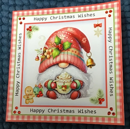 Christmas Gnomes Cocoa Cards by Sharron Hylton