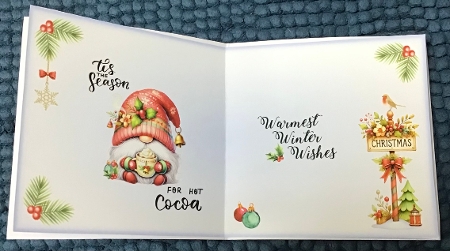 Christmas Gnomes Cocoa Cards by Sharron Hylton
