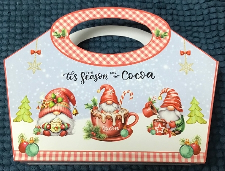 Cocoa Gnomes Christmas Basket and Pillow Box by Sharron Hylton