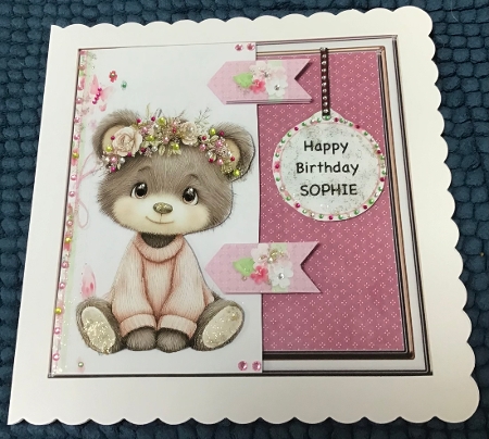 7 X 7 MINI KIT: CUTE BEAR by Sharron Hylton