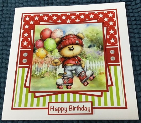 Balloon Bear Mini Kit 7x7 (5) by Sharron Hylton