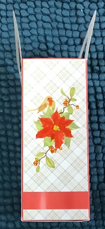 Robins In Winter Gift Bag & Triangular Treat Box by Sharron Hylton