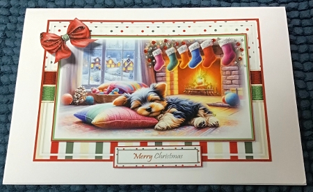 Cozy Christmas Yorkie Mini Kit by Sharron Hylton