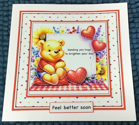 Valentine Winnie the Pooh or Birthday - Mini Kit 6x6 by Sharron Hylton