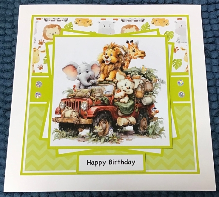 On Safari #1 Mini Kit 7x7 (5) by Sharron Hylton
