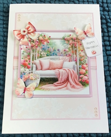 A Pretty Garden Swing - 5x7 Version by Sharron Hylton